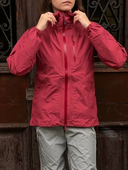 Трекінгова жіноча куртка Outdoor Research Foray 1 Gore-tex водонепроникна для походів Розмір L Червоний
