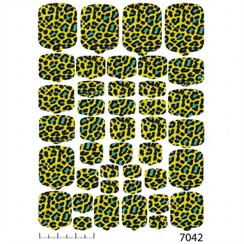 Плівки для педикюру наклейки Різнокольорові (7042)