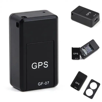 Мини GSM GPS трекер 3.7В 400 мАч 220V50 / 60 Гц GF-07 3.5х2.0х1.4 см с микрофоном и встроенными магнитами для крепления