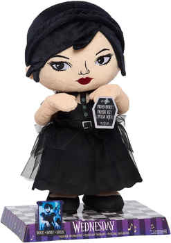 Плюшева лялька Just Play Танцююча Уенсдей WEDNESDAY Dancing Plush Doll with Music and Movement, 30-см Dancing Plushie