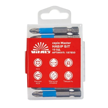 Біти S2 PZ2×50 мм, 10 шт. Vitals Master 187850