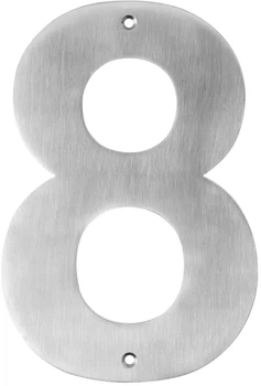 Номер будинку Millarco HOME it PLAY PREMIUM 8 нержавіюча сталь 13026 (5708614130261)