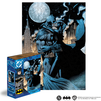 Деревянный официальный лицензионный пазл Woods Story The Batman Бетмен и Женщина Кошка 40x29 см