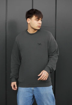 Світшот Чоловічий Стаф Темно-сірий З Логотипом Спортивний Staff Logo Dark Gray M (375653)
