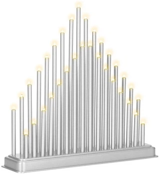 Підсвічник Springos CL0855 адвент 33 LED Сріблястий (5907719426778)