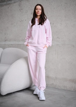 Женский Спортивный Костюм Стаф Светло-розовый Оверсайз Staff Sem Light Pink Oversize XS (375743)