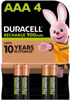 Аккумулятор DURACELL HR03 (AAA) 900mAh уп. 4 шт