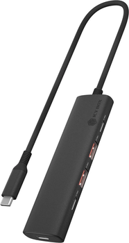 Hub USB Icy Box IB-HUB1437-CPD USB 3.2 Black (IB-HUB1419-I3)