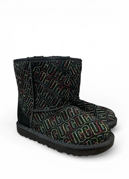 Угги UGG Classic Graphic II Stitch Kids (s/n1112383K), Черный Размер 36 (US 4), 22.5 см