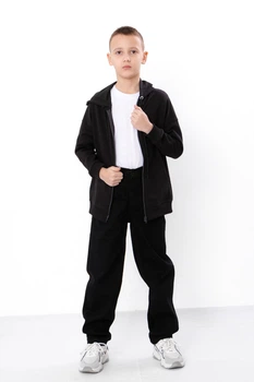 Дитячі демісезонні джинси-банани для хлопчика NoBrand 116 Чорний (p-18948-224780)