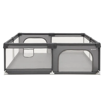 Plac zabaw z siatki Springos 180 x 200 cm szary (5908455305532)