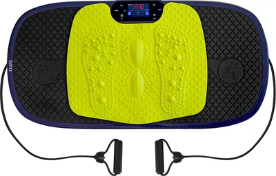 Вібраційна платформа HMS SVP11 з 3D‑накладкою та 2 двигунами Чорний з синім (5908261686405)