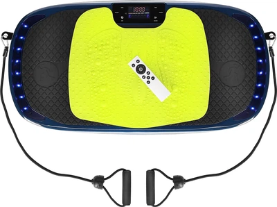 Вібраційна платформа HMS SVP13 з 3D‑накладкою та 2 двигунами Синій з білим (5908261686412)