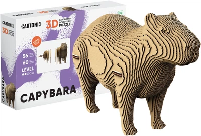 Картонний 3D пазл-конструктор Cartonic 3D Puzzle Capybara (CARTCAPY)