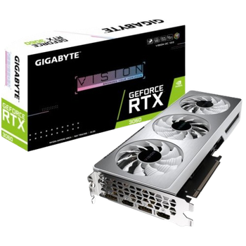 Відеокарта GeForce RTX 3060 12GB Gigabyte Vision OC (GV-N3060VISION OC-12GD) Б/В