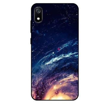 Глянцевый силиконовый бампер для Xiaomi Redmi 7a с картинкой Туманность
