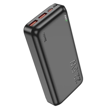 УМБ Power Bank Hoco J101A Astute 22.5W 20000 mAh підтримує технології QC, FCP та AFC, USB Type C/MicroUSB Black