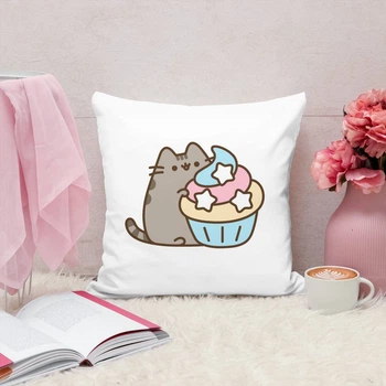 Подушка плюшевая Pusheen Пушин 35х35 см (ПУ00010)