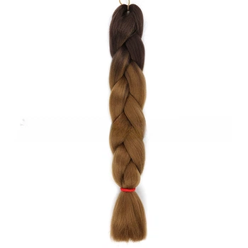 Канекалон омбре Х1 60 см Jumbo Braid коричневые оттенки