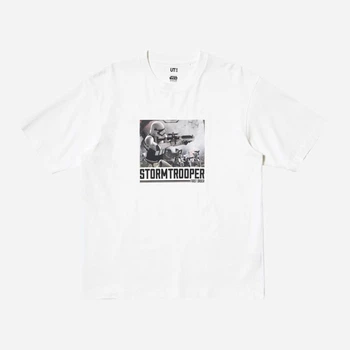 Футболка хлопковая мужская Uniqlo 834407970 L Белая (1159849967)