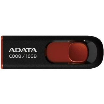 USB флеш накопитель ADATA 16Gb C008 Black/Red USB 2.0 (AC008-16G-RKD)