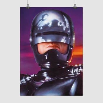 Постер Робокоп, Робот-полицейский, RoboCop, культовое кино, A3 42×30 см (id0350)