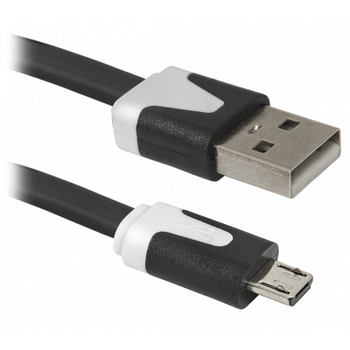 Кабель USB 2.0 AM-micro BM, 1.0 м, USB08-03T чорний Defender