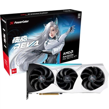 Видеокарта PowerColor AMD Radeon RX 9070 XT 16GB Hellhound Reva Edition (RX9070XT 16G-L/OC/REVA) (GDDR6, 256 bit, PCI-E v5.0 x16)