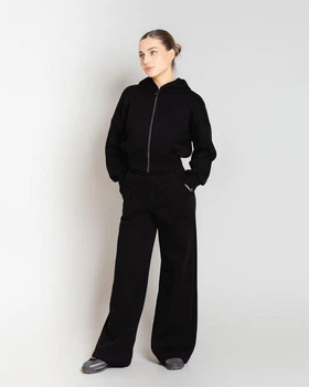 Женский костюм Pobedov Elegant Кофта + Штаны черный размер S