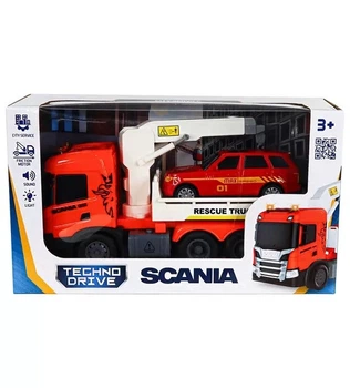Ігровий набір серії "Big Truck" – ЕВАКУАТОР SCANIA З МАШИНОЮ (світло, звук)