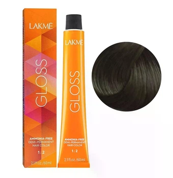 Тонирующая крем-краска Lakme для волос без аммиака Gloss Color Rinse 6/00 Темный натуральный блондин 60 мл