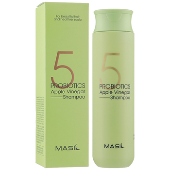 Masil Мягкий бессульфатный шампунь с проботиками и яблочным уксусом 5 Probiotics Apple Vinegar Shampoo, 300 мл