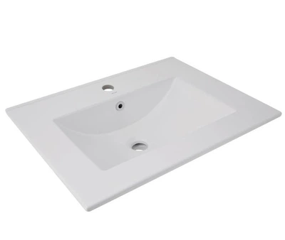 Раковина врезная Qtap Albatross 620х460 прямоугольная, белая (QT01113060CW1)