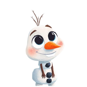 Ростовая наклейка "Frozen. Холодное сердце. Олаф" 80 см - без контурной обрезки