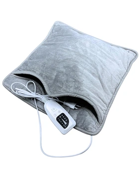 Электрогрелка 2в1 для ног и тела Electric Foot Warmer 40×40 см, 50 Вт, с таймером и 6 режимами подогрева, 12 мес гарантии, серая