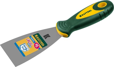 Шпательная лопатка KRAFTOOL 65 мм с нержавеющей стали, двухкомпонентная ручка