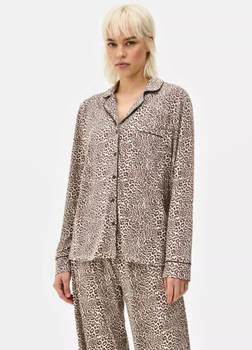 Пижамная рубашка Primark Cosy Printed Boyfriend Pyjamas S Для дома и сна Кофейный (8726)