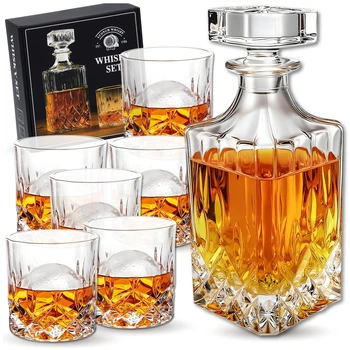 Набір для віскі Whisky Set графин 900 мл + 6 келихів 285 мл в елегантній коробці