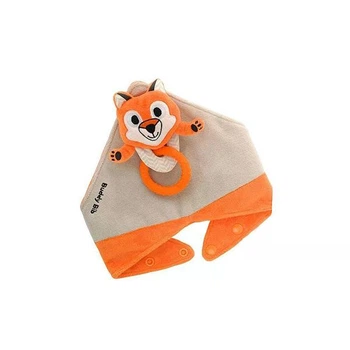 Слюнявчик водонепроницаемый и грызун-игрушка 3в1 Malarkey Kids BB06FO
