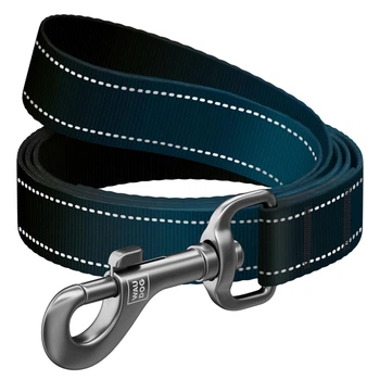Повідець для собак Waudog Nylon Mono світловідбивний S 15 мм х 200 см Чорний (46351 Col)