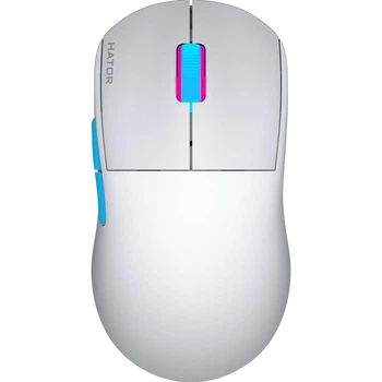 Беспроводная мышь HATOR Quasar 2 PRO Wireless White Cyan (HTM561WC)