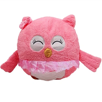 Детская мягкая игрушка "Сова" L1127(Pink) игрушка с пледом, размер 45 см