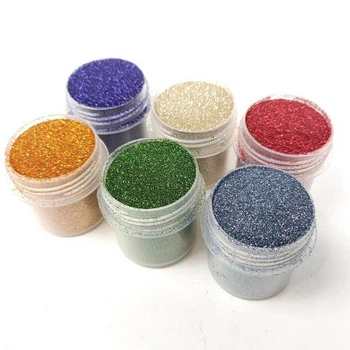 Набор глиттера для био-тату "Большой № 5" glitter-set-big-6x-5, 6 штук по 12 мл