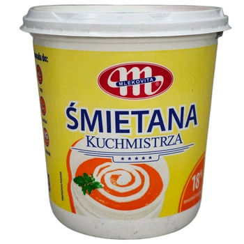 Сметана Mlekovita 18% 1 кг