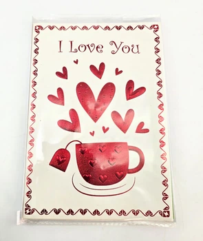 Открытка 3D I Love You с объемным букетом сердец, 19 х 13,5 см 32181B