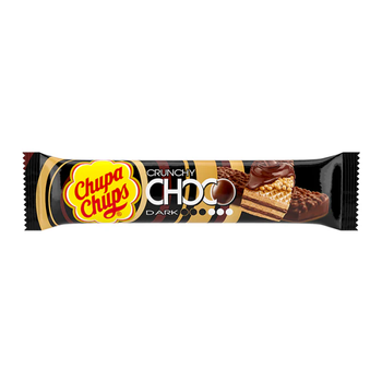 Батончик Chupa Chups Crunchy Choco Dark вафельный в темном шоколаде 27 г
