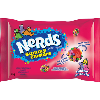 Конфеты Nerds Gummy Clusters Rainbow 45 г