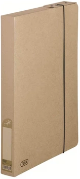 Teczka z zamknięciem na gumkę ELBA Touareg Wood Cardboard A4 250×330 mm 1 szt 193540 BG (3045050168765)