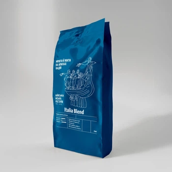 Кава&nbsp;зернова&nbsp;КМР Italia blend Робуста 20 %, Арабіка 80 % 1 кг