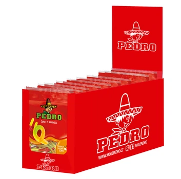 Упаковка Жевательные конфеты Червяки PEDRO 80 г х 20 шт